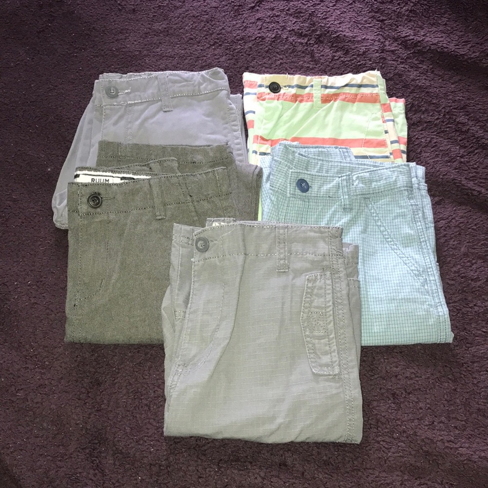 5 Boys Size 10 Bottoms Shorts & Pants Grey & Blue